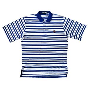 Vintage POLO RALPH LAUREN Golf Polo Shirt Stitched Logo Stripes